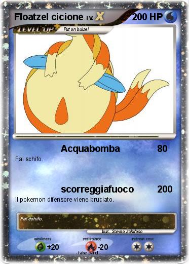 Pokemon Floatzel cicione