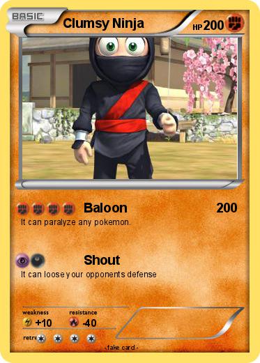 Pokemon Clumsy Ninja