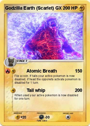 Pokemon Godzilla Earth (Scarlet) GX