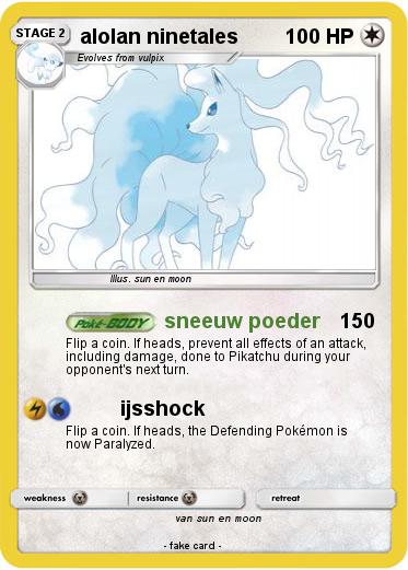 Pokemon alolan ninetales