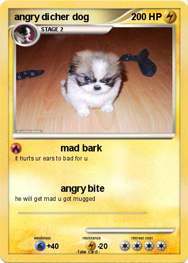 Pokemon angry dicher dog