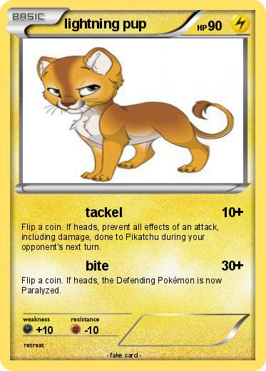 Pokemon lightning pup
