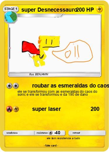 Pokemon super Desnecessauro