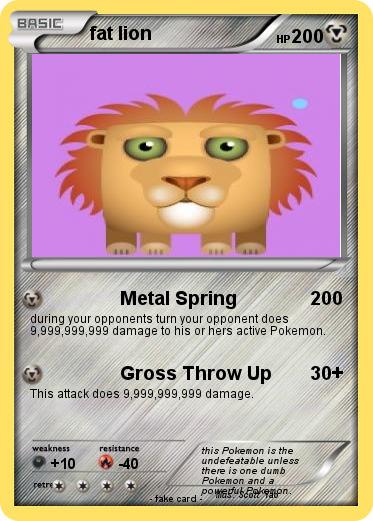 Pokemon fat lion