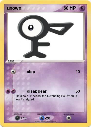 Pokemon unown