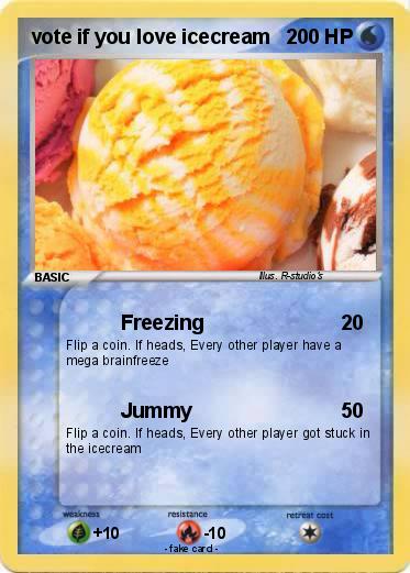 Pokemon vote if you love icecream