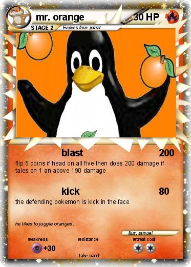 Pokemon mr. orange