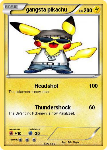 Pokemon gangsta pikachu