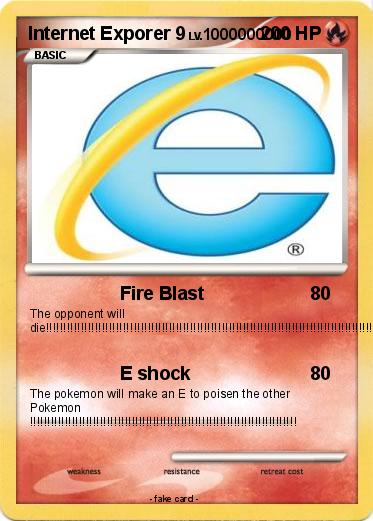 Pokemon Internet Exporer 9