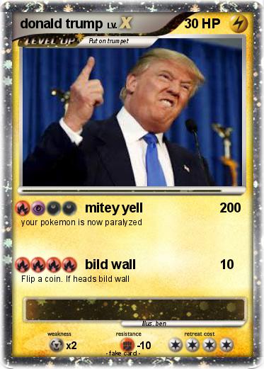 Pokemon donald trump