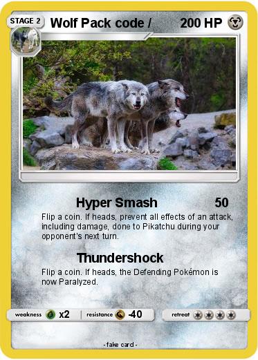 Pokemon Wolf Pack code /