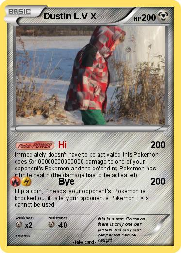 Pokemon Dustin L.V X