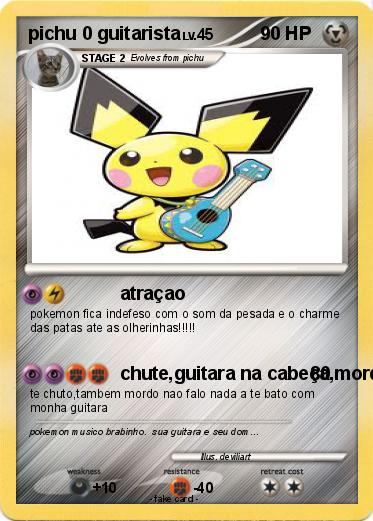 Pokemon pichu 0 guitarista