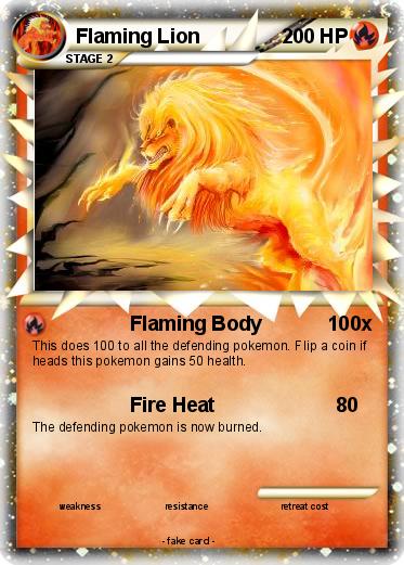 Pokemon Flaming Lion