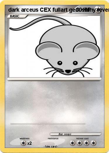 Pokemon dark arceus CEX fullart gem shiny reverse hollow