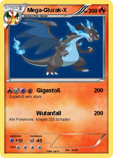 Pokemon Mega-Glurak-X