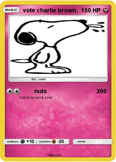 Pokemon vote charlie brown.