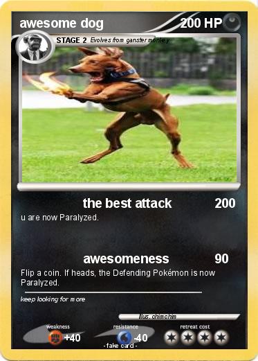 Pokemon awesome dog