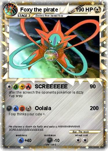 Pokemon Foxy the pirate