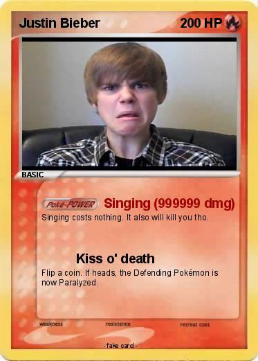 Pokemon Justin Bieber