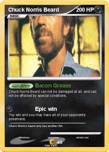 Pokemon Chuck Norris Beard