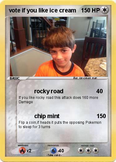 Pokemon vote if you like ice cream