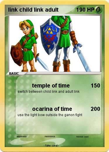 Pokemon link child link adult