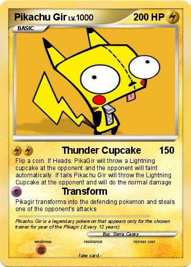 Pokemon Pikachu Gir