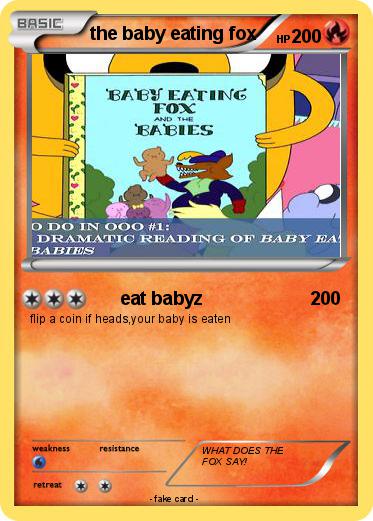Pokemon the baby eating fox