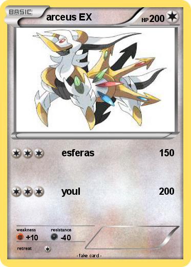 Pokemon arceus EX