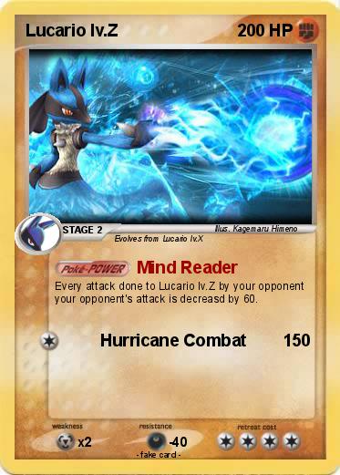 Pokemon Lucario lv.Z
