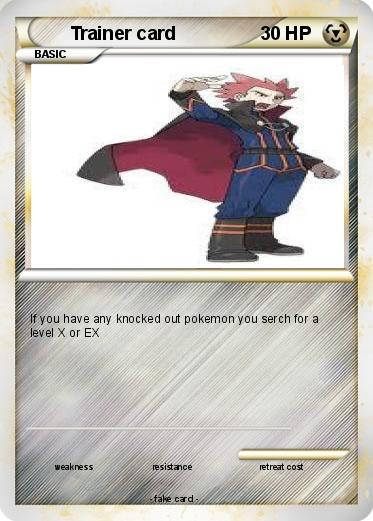 Pokemon Trainer card