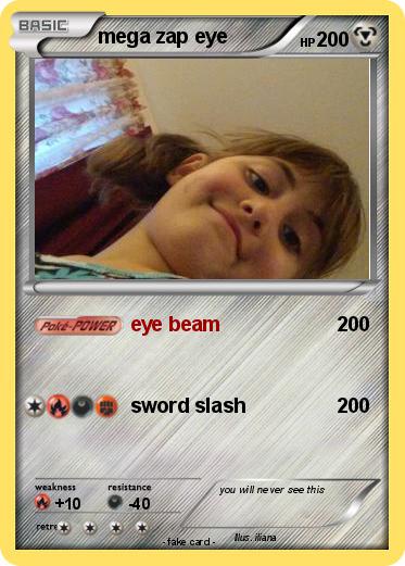 Pokemon mega zap eye