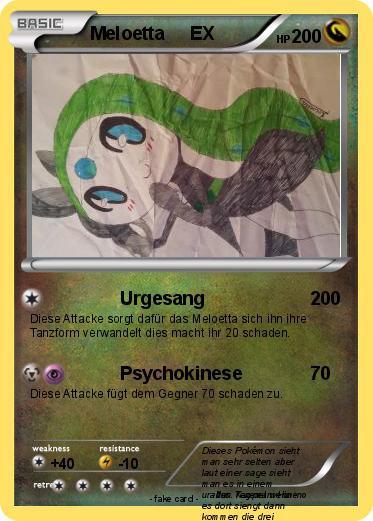 Pokemon Meloetta     EX