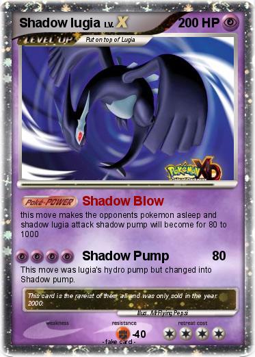 Pokemon Shadow lugia