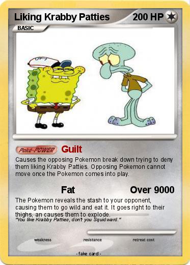 Pokemon Liking Krabby Patties