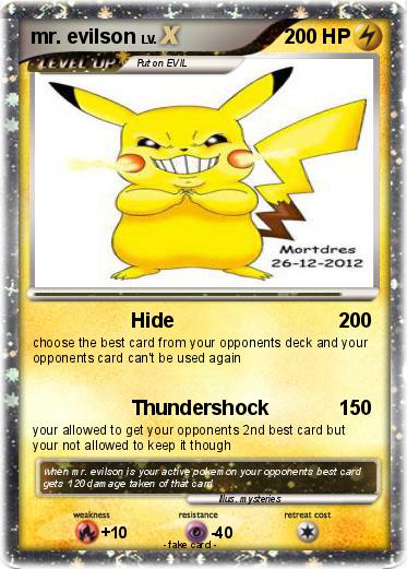 Pokemon mr. evilson