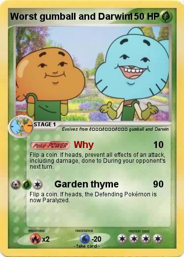 Pokemon Worst gumball and Darwin