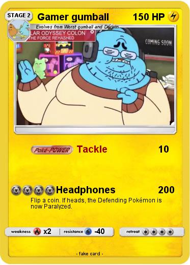 Pokemon Gamer gumball