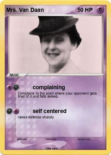 Pokemon Mrs. Van Daan