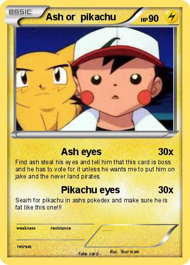 Pokemon Ash or  pikachu