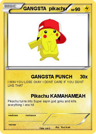 Pokemon GANGSTA  pikachu