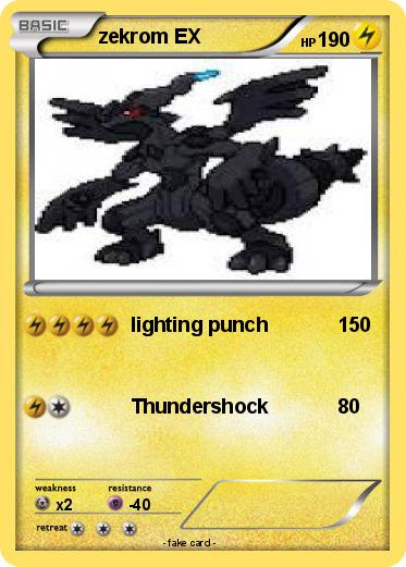 Pokemon zekrom EX