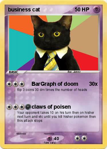 Pokemon business cat