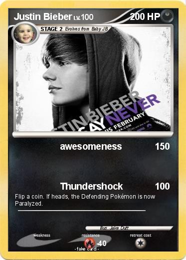 Pokemon Justin Bieber