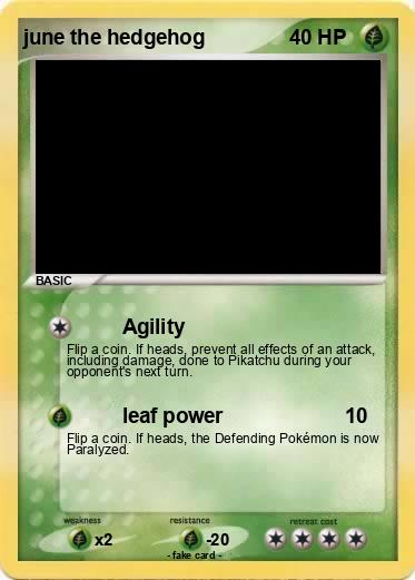Pokemon june the hedgehog