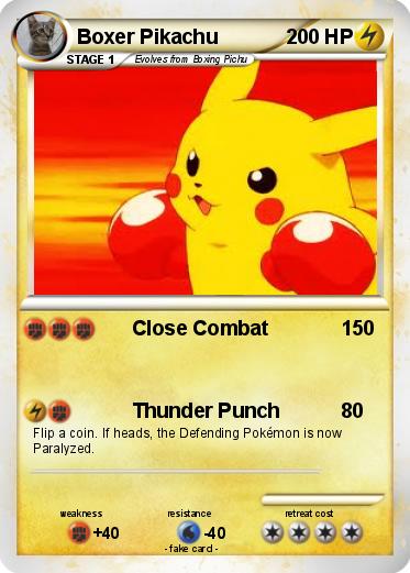 Pokemon Boxer Pikachu