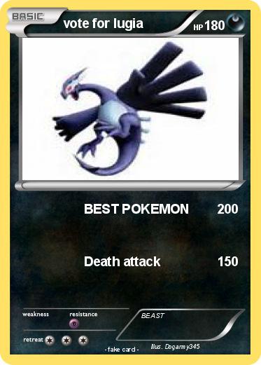 Pokemon vote for lugia
