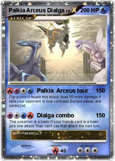 Pokemon Palkia Arceus Dialga