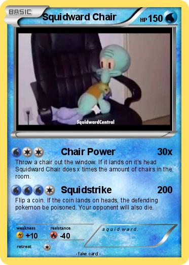 Pokemon Squidward Chair
